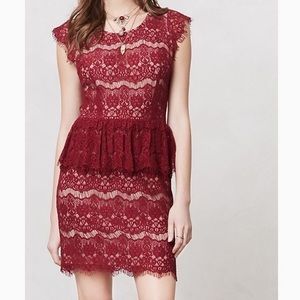 Red Anthropolgie Maeve dress
